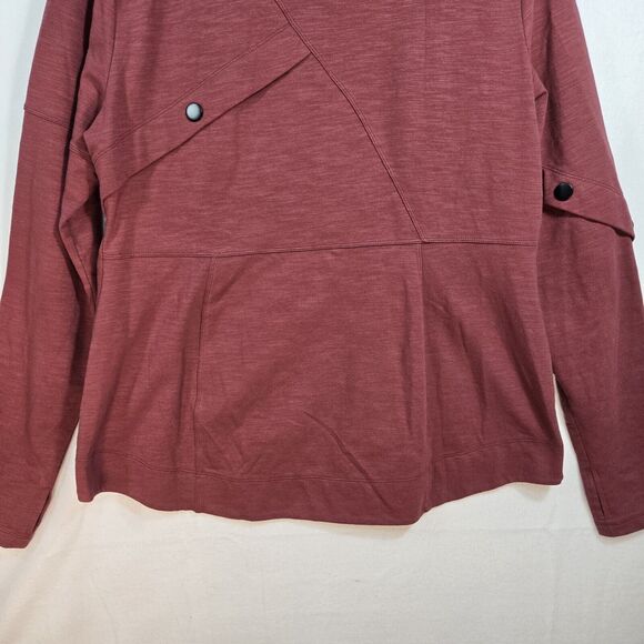 Cabi Burgundy Long Sleeve Full Zip Activewear Training Jacket Womens Size Large - Picture 10 of 13